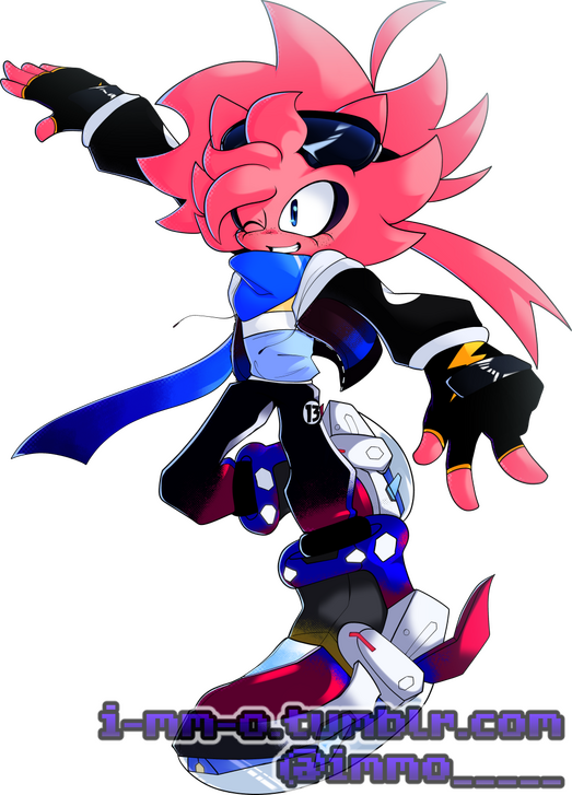 My OC, Hurricanos, in @bulletstations&#39;s AfterRiders AU!